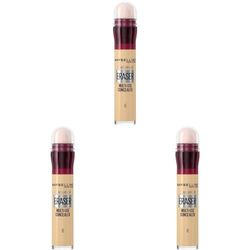 Maybelline Instant Anti Age Eraser Eye Concealer, Dark Circles and Blemish Concealer, Ultra Blendable Formula, 06 Neutraliser (Pack of 3)