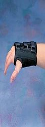 Rolyan D-Ring handledsstöd, normal längd, X-Small, vänster, beige, handledsskena för stabilisering och stöd, karpaltunnelhandstöd, tumstödsstöd med tre krok- och ögleremmar