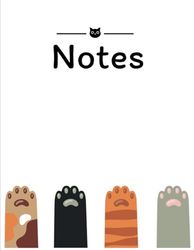Minimal Cute Cat Paw Notebook: Cute Cat Paw Notebook – 8.5 x 11 in | Lined Pages | 120 Sheets
