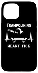 HEARTBEAT TRAMPOLINE fitness gymnastics trampolining sport Case for iPhone 15