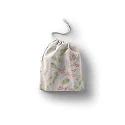 Bonamaison Impreso Algodón Bolsas con Cordón, Bolsa con Cordel para el Hogar y el Almacenamiento de Verduras, Bolso de Compras, Plegable, Ecologica, Reutilizables, Tamaño: 20x30 Cm