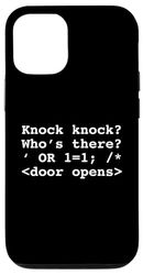Hacker Divertente Hacking SQL Injection Cybersecurity Coder Scherzo Custodia per iPhone 12/12 Pro