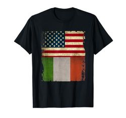 Bandiera tricolore italiana americana Bandiera USA Bandiera Maglietta