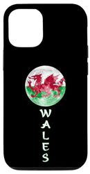 Coque pour iPhone 14 Drapeau du Pays de Galles UK Moon Pride Pays de Galles Cadeaux d'amour Souvenir du Pays de Galles