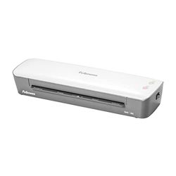 Fellowes Ion A4 - Plastificadora de documentos, para uso ocasional, lista para usar en 4 min, plastificadora A4 con apagado automático, 80-125 micras, 10 fundas de plastificar gratis, color blanco