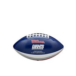 Wilson NFL CITY PRIDE American Football, New York Giants, Mixed Leather, For Casual Players, Blue/Grey, WTF1523XBNG