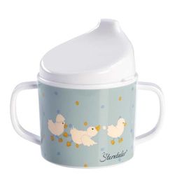 Sterntaler Edda Lou Duck Mug with Removable Drinking Attachment and Non-Slip Base for Boys and Girls