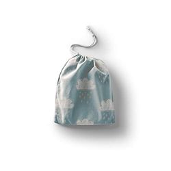 Bonamaison Printed Cotton Produce Bag with Drawstring, Reusable Grocery Bag, Biodegradable Eco-Friendly Bags, Travel Pouch, Sachet Bags, Shopping Bag, Eco Friendly, Foldable, Size: 30x40 Cm