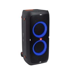 JBL PartyBox 310 Speaker Wireless Bluetooth Portatile con Effetti di Luce, Cassa Altoparlante Impermeabile IPX4 per Feste, Ingresso per Microfono e Chitarra, USB, fino a 18 h di Autonomia, Nero