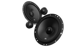 JBL Stage1 601C 2 Way Car Sound System - 200 Watt Component Car Speaker Cabinet Set with 6 inch Insert Speaker and Insert Tweeter