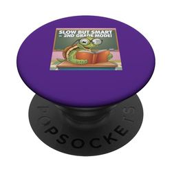 Tortuga de segundo grado lenta pero inteligente PopSockets PopGrip Adhesivo
