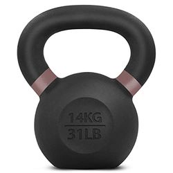 Yes4All Z9TZ Gepoedercoat Kettlebell Gewicht, 14 kg, Bruin