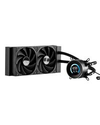 VEVOR Refroidisseur Eau pour Processeur AIO, Refroidisseur Liquide PC avec 2 Ventilateurs et Pompe PWN 120 mm, Écran LCD 1,8'', 2200 tr/min, Compatible avec Intel 115X/1366/2011/1700/1200, AMD AM4/AM5
