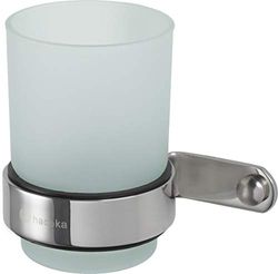 HACEKA IXI Porte-savon en acier inoxydable brossé, métallique, 1181603