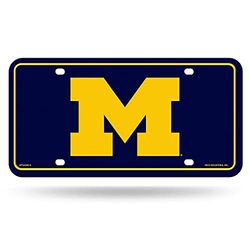 NCAA Michigan Wolverines Metal License Plate Tag
