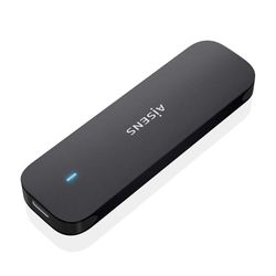 AISENS Caja externa M.2 NVMe ASM2-024B Aluminio Negro USB 3.2 Gen2 Plug And Play