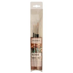 Da Vinci Nova Set de pinceaux synthétiques pour Tablette et Peinture Miniature, Vert, kurzstielig
