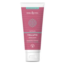 Erba Vita Gel Doccia Velluto Addolcente Prodotto Cosmetico a Base di Aloe Vera da Agricoltura Italiana Certificata Bio - 200ml