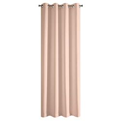 Eurofirany Adore Semitransparente con Ojales-1 Unidad, Cortina Moderna para Ventana, para Dormitorio, Salón, Cocina, 140 g m², Poliéster, Altrosa, 140x250 cm
