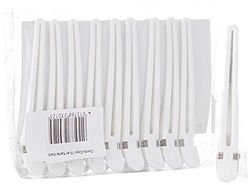 Fripac-Medis Combi-Clips Hair Clips, White, Pack of 10