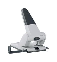 Leitz Perforatrice Gros Travaux & Sans Effort, Capacité 65 Feuilles, Argent, Métal, Réglette de Guidage avec Repères, Heavy Duty, 51800084