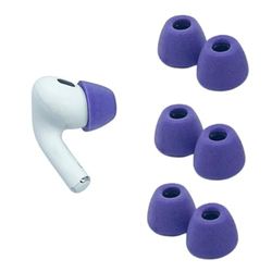 Comply Gommini in schiuma per auricolari Apple AirPods Pro Generation 1 e 2, medi, lilla viola, 3 paia, massimo comfort, vestibilità irremovibile, punte di ricambio per auricolari in memory foam