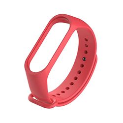 Reservearmband voor Xiaomi Mi Smart Band 4 / Mi Band 3, kleurrijke siliconen band voor Xiaomi Mi Band 4 / Mi Band 3 - rood