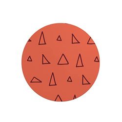 Questo Casa, Ronde digitaal bedrukte muismat, antislip onderkant, voor kantoor en thuis, diameter: 22 cm