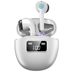 PIPRE Earbuds Air 5P, cuffie stereo di qualità superiore, cuffie in-ear, display a LED, wireless per iPhone e Android