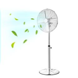 VEVOR Ventilateur sur pied industriel, 398 mm, ventilateur oscillant à 75°, réglables en hauteur, 3 vitesses réglables, débit d'air max. 1480 CFM, pour chambre à coucher, salon, maison, bureau, argent