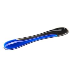 Kensington Slim Duo Gel Keyboard Wrist Rest, 490 x 95 x 18mm, Ergonomic Support for Wrist Strain and Discomfort, Compatible with Low Profile Keyboards, Black/Blue (K62441WW)