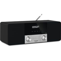 TechniSat DIGITRADIO 3 - Radio compact stéréo DAB (DAB+, FM, Lecteur CD, Bluetooth, USB, Prise casque, Entrée AUX, Radio-réveil, Ecran OLED, 20 Watt RMS) noir