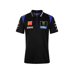 VR46 Réplique Monster Energy Yamaha Team 2022 Polo Homme, Noir, L