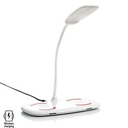 DAM dmz033wh – Lampada con Ricarica Wireless Qi, Colore: Bianco