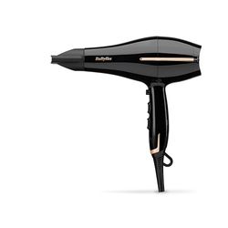 BaByliss Salon Pro Hair Dryer - Powerful 2200W Blow Dryer, AC Professinal Motor, Ionic Frizz-Control, 3 Heat & 2 Speed Settings, Black, 5552U