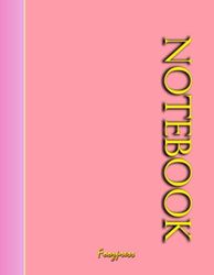 Notebook: 8.5x11" With 160 Pages Blank Lined