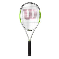Wilson Blade Feel Team 103 tennisracket, Voor jeugd- en recreatieve spelers, Aluminium/glasvezel, Groen/Grijs/Wit, WR054810U3