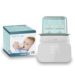Cecotec Calienta Biberones Nana BabyCare Double BottleWarmer, 4 modos, Cestillo para el Biberón, Libre de BPA, Seguro para Almacenar Agua, Leche y Alimentos