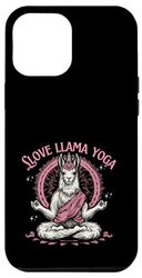 Carcasa para iPhone 15 Pro Max Amor Llama Yoga Lindo Llamaste Divertido Entrenamiento Namaste