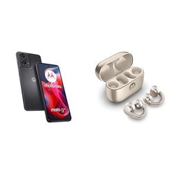 Moto G24 Matte 4+128 - Charcoal and Moto buds loop w/crystals by Swarovski