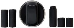 Paxanpax 14-UN-20 Universal Black Oven Knob with Five Adaptors