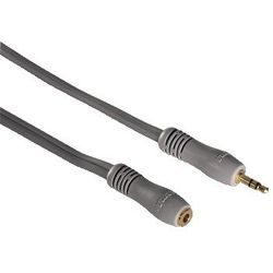 Hama Connecting Cable 3.5 mm Jack Plug - Stereo Socket, 3,0 m cavo audio 3 m 3.5mm Argento