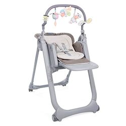 Chicco - Kinderstoel Polly Progres5 - Eetstoel en Stoelverhoger - Kantelbare Rugleuning - 8 Hoogtes - Vanaf Geboorte tot 3 Jaar - Red