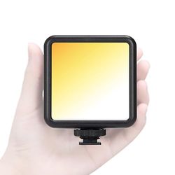 TARION Luce video a LED per fotocamera - Mini videocamera Illuminazione bicolore sulla fotocamera Luci video Dimmerabile 2500-7000K 1800mAh Luce per vlogging ricaricabile LPL-01