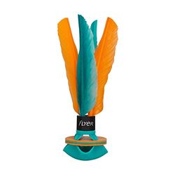 Waboba Flyer Soft Rubber Shuttlecock, Mint Green/Orange