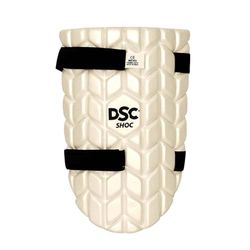 DSC Intense Attitude Cricket Inner Thigh Pad | Color : White | Size: Boy (for Right Thigh) | Inner Thigh Guard with Ultimate Protection on Field