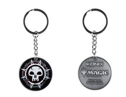 Konix Magic The Gathering Black Mana Keyring