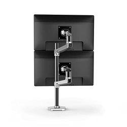 Ergotron LX Series LX Dual Stacking Arm Tall Pole 101,6 cm (40") braçadeira de alumínio para televisão (braçadeira, 9,1 kg, 101,6 cm (40"), 75 x 75 mm, 100 x 100 mm, alumínio)