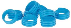 Kerbl Hobbyfarming Spiraalringen, 18 mm, blauw kunststof, 100 stuks