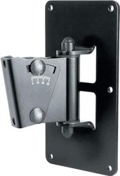 K&M 24481 Soporte de pared para Box, en acero, negro - giratorio - inclinación hasta 30° con práctica graduación